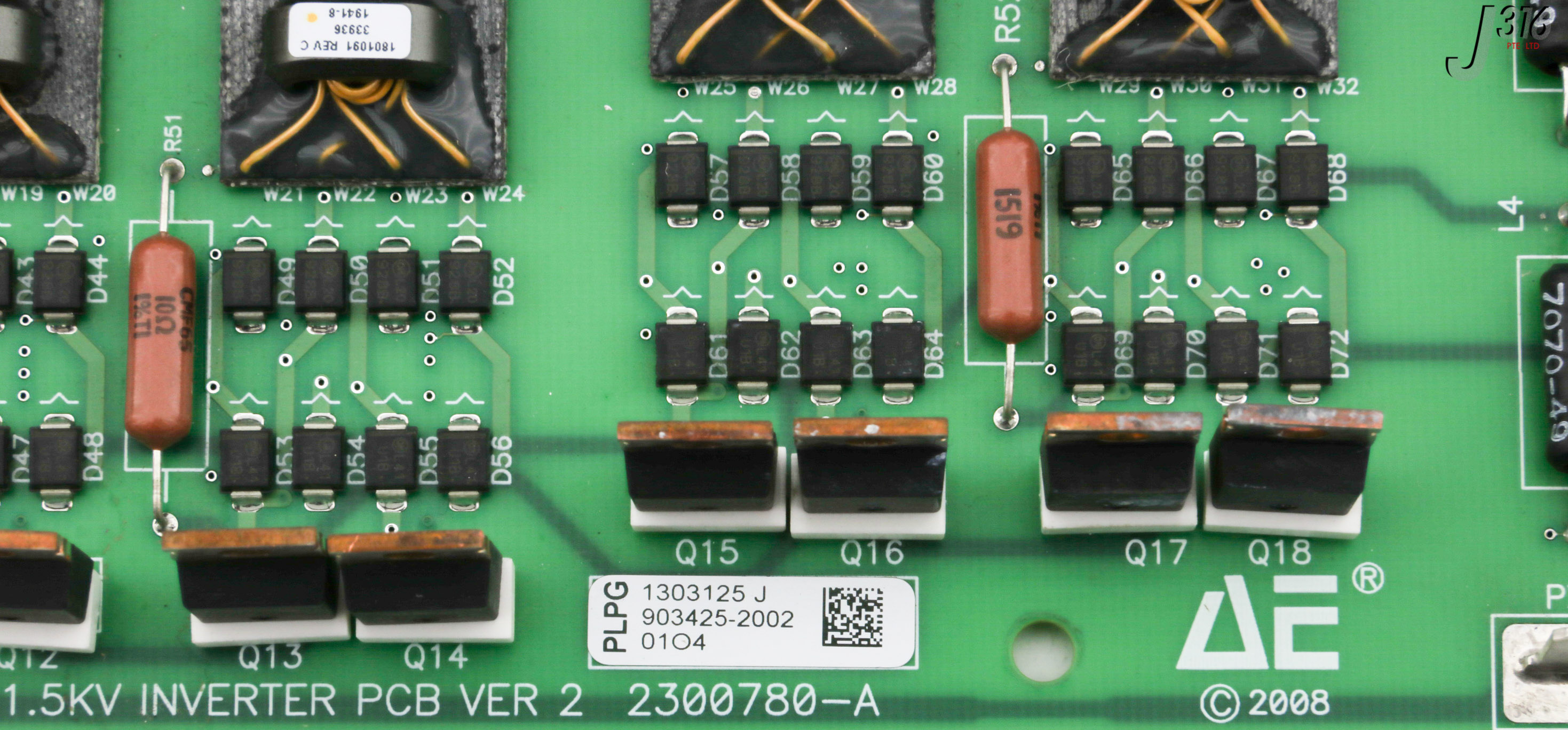 ボタン 31988 ADVANCED ENERGY PCB, E-CHUCK 1.5KV INVERTER VER 2 2300780-A